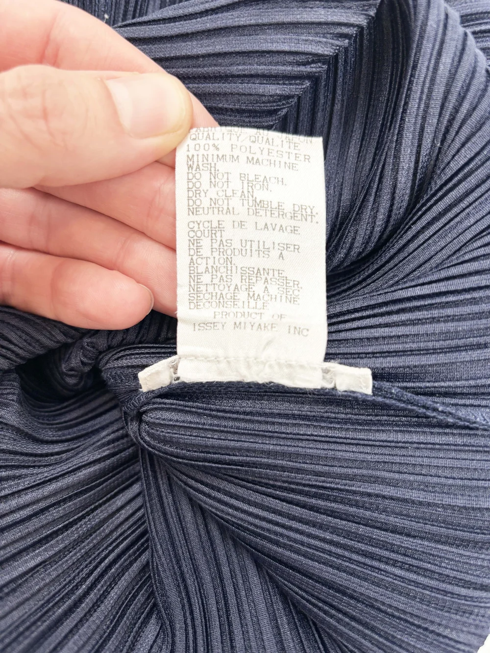 Pleats Please color block pleated dress — JAMES VELORIA